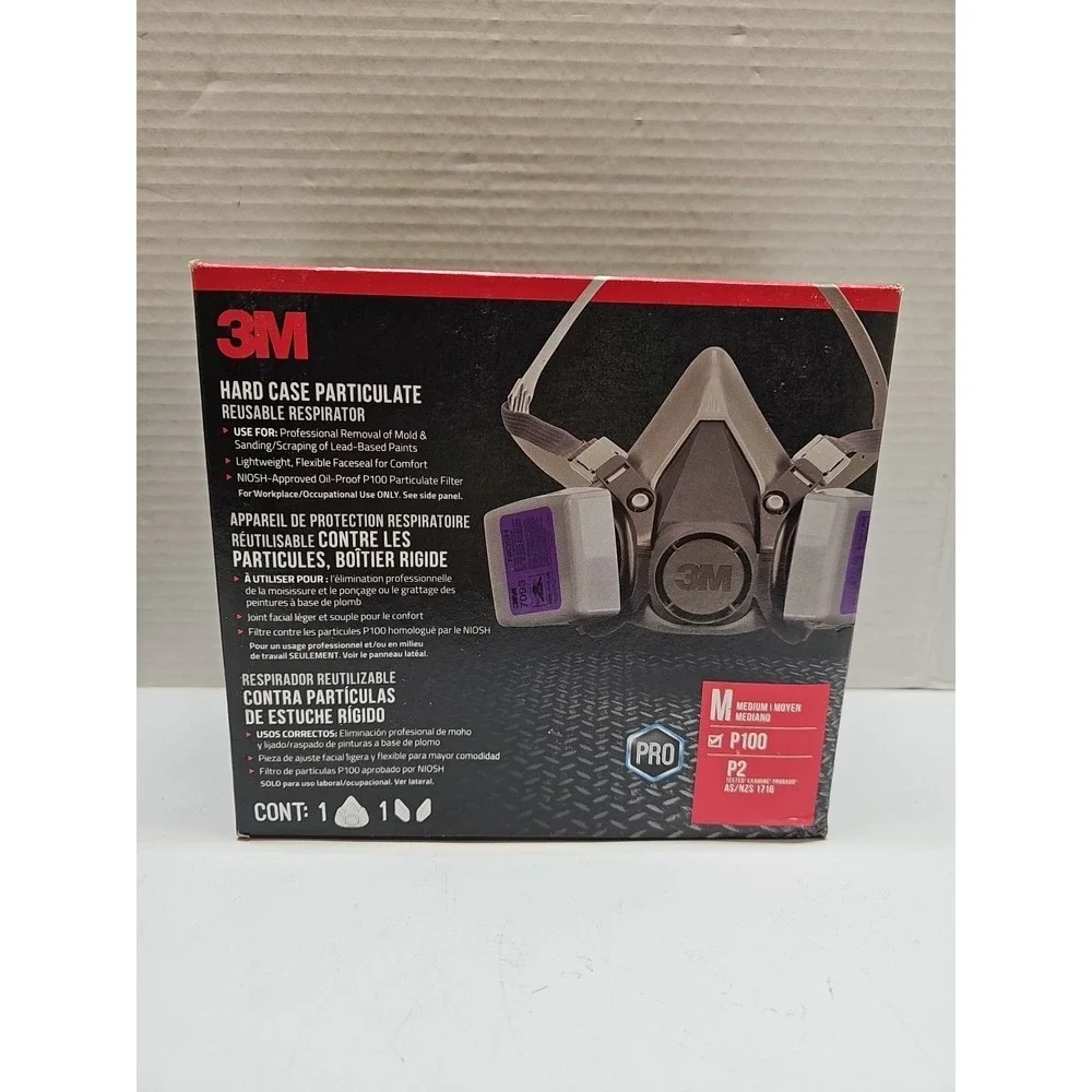 Particulate Reusable Respirator, OV/AG/P100 - 60923H1-DC